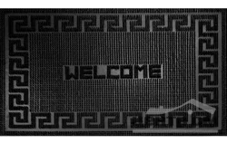 Коврик резиновый 40х60 см "Welcome", черный, SunStep
