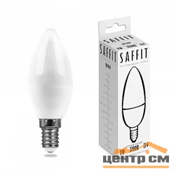 Лампа светодиодная 9W E14 230V 2700K (желтый) Свеча SAFFIT, SBC3709