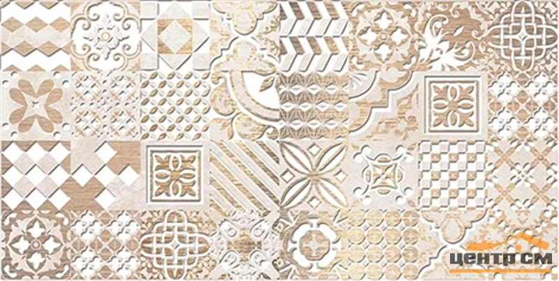 Плитка LAPARET Bastion бежевый мозаика декор 20х40 арт.08-03-11-454