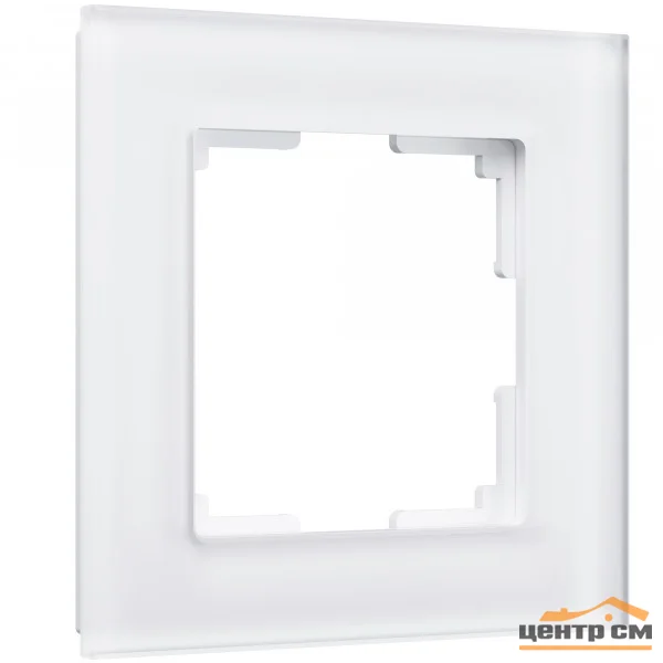 Рамка 1-местная Werkel Favorit, белый матовый, стекло, WL01-Frame-01 , W0011105