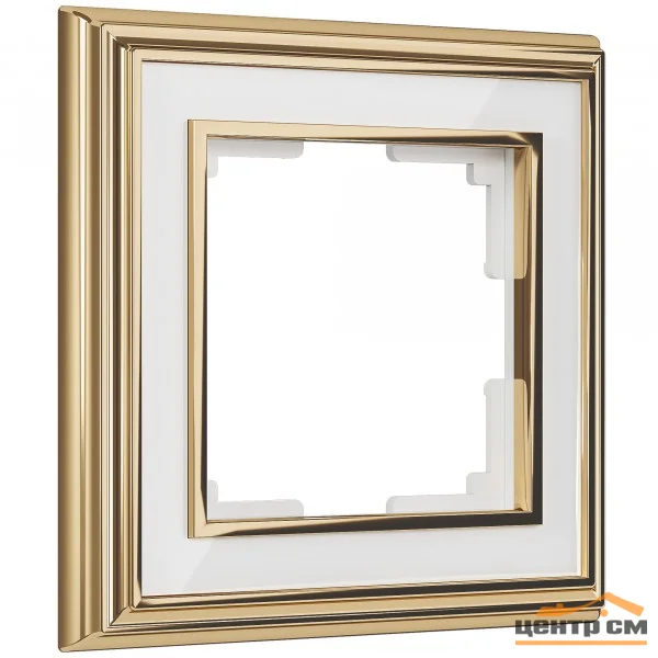 Рамка 1-местная Werkel Palacio, золото/белый, WL17-Frame-01 , W0011329