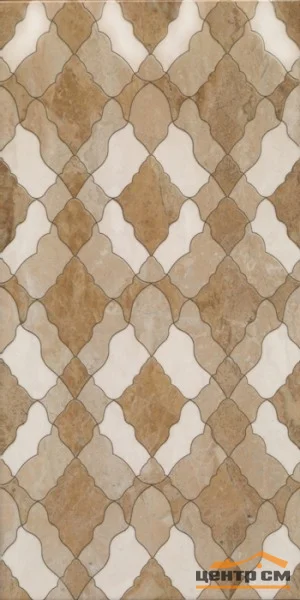 Плитка BELANI Флоренция коричневый декор 25х50