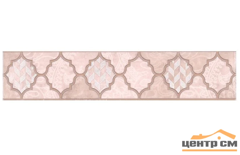 Плитка KERAMA MARAZZI Фоскари розовый Бордюр 25х5,4х8 арт.OP/B27/6334