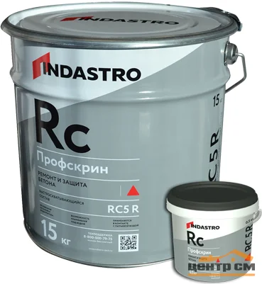 Состав быстросхватывающийся ИНДАСТРО Профскрин RC5 R для остановки активных протечек воды 15 кг