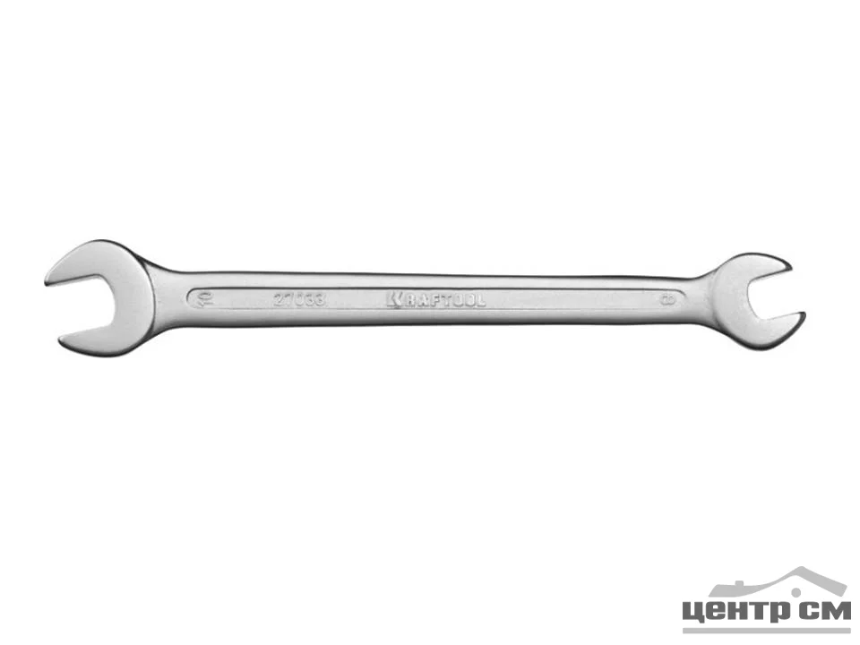 Ключ рожковый 8х10мм, Cr-V сталь, KRAFTOOL "EXPERT", хромированный