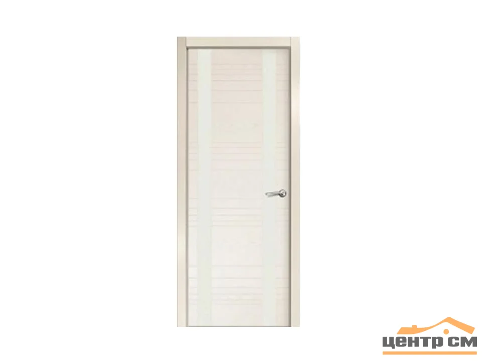 Дверь VERDA V-II (ID-D) стекло белое, бьянко 80, шпон