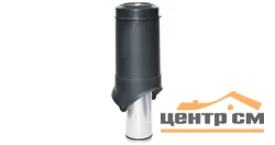 Выход вытяжки вентиляционный изолированный KROVENT Pipe-VT 125is 125/206/500 черный