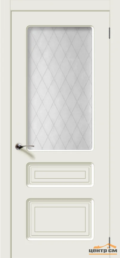 Дверь VERDA Капри со стеклом белый (RAL 9010) 80, эмаль