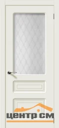 Дверь VERDA Капри со стеклом белый (RAL 9010) 80, эмаль