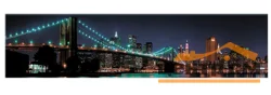 Панель-фартук АВС УФ-печать лак Город3 Бруклинский мост 3000*600*1,5мм Оптион