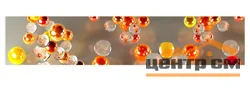 Панель-фартук АВС УФ-печать лак Абстракция44 Оранжевые пузырики 3000*600*1,5мм Оптион