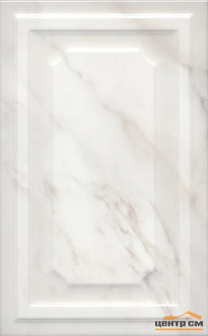 Плитка KERAMA MARAZZI Гран Пале белый панель 25х40х9,5 арт.6357