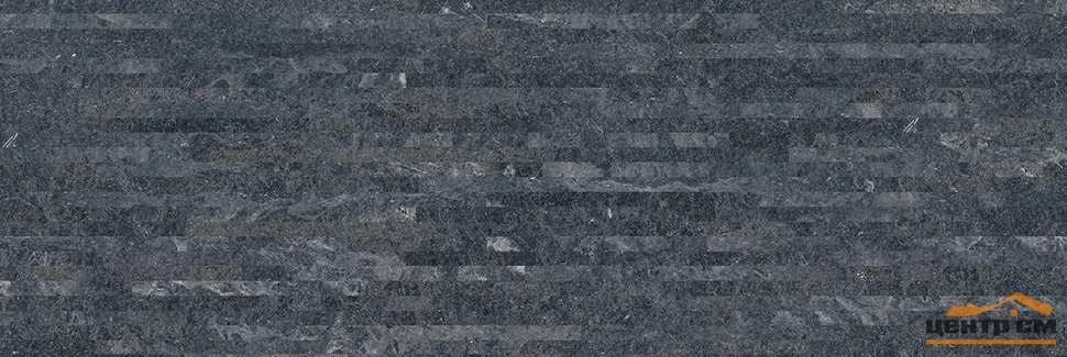 Плитка LAPARET Alcor чёрная мозаика стена 20х60 арт.17-11-04-1188