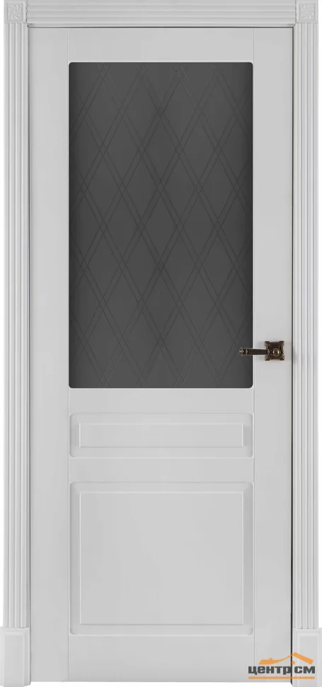 Дверь REGIDOORS Прага со стеклом 60, эмаль белая