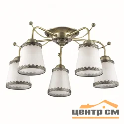 Люстра потолочная ABBI бронзовый/стекло/метал.декор, 3266/5C LN16 236 E27 5*60W 220V