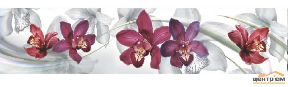 Панель-фартук АВС УФ-печать лак Цветы8 Орхидеи 2000*600*1,5мм Оптион
