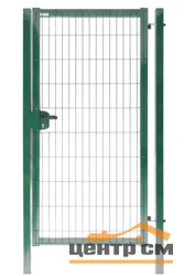 Калитка 1,73*1,0м (заполнение - панель MEDIUM Lock (с замком) диам. прутка 4мм ячейка 200х50мм), зеленый RAL 6005