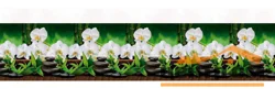 Панель-фартук АВС термоперевод Орхидеи белые 3000*600*1,5мм Оптион