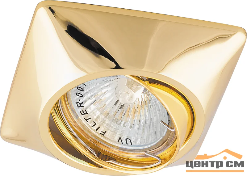 Светильник точечный Feron DL6046 MR16 G5.3 золото, поворотный*