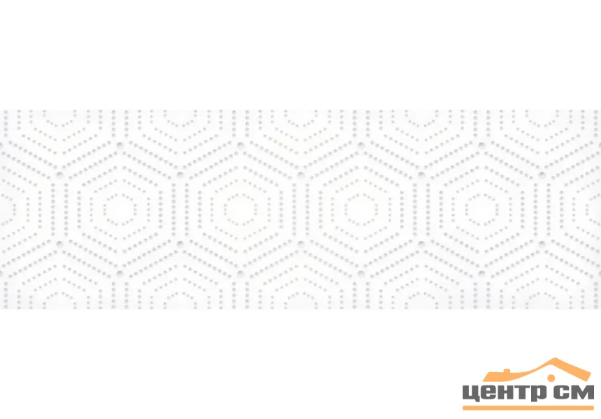 Плитка LASSELSBERGER Парижанка Геометрия белый декор 20х60 арт.1664-0183