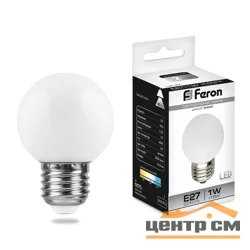 Лампа светодиодная 1W E27 230V фар (дневной) Feron, LB-37