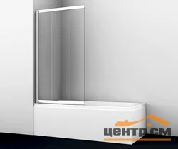 Шторка стеклянная для ванной WasserKraft Main 1000х1400, раздвижная/распашная, двухстворчатая, арт.41S02-100