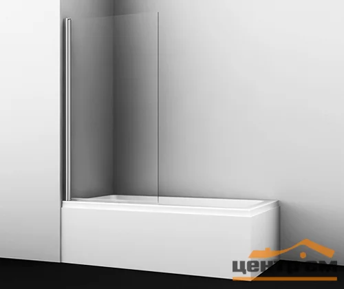 Шторка стеклянная для ванной WasserKraft Berkel 800х1400, распашная, одностворчатая, арт.48P01-80