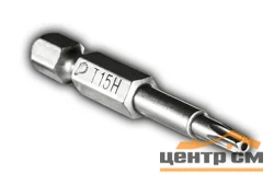 Бита отверточная Torx Tamper-15 х 50мм (2шт), блистер, ПРАКТИКА "Профи"