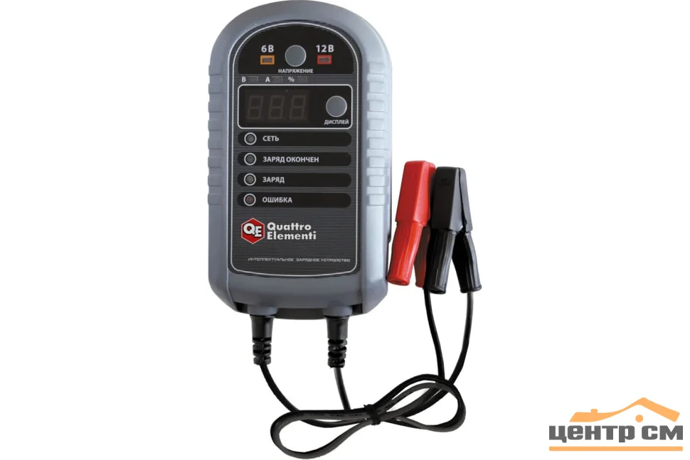 Зарядное устройство QUATTRO ELEMENTI i-Charge 7 (6 / 12В, 7 А, дисплей) полный автомат
