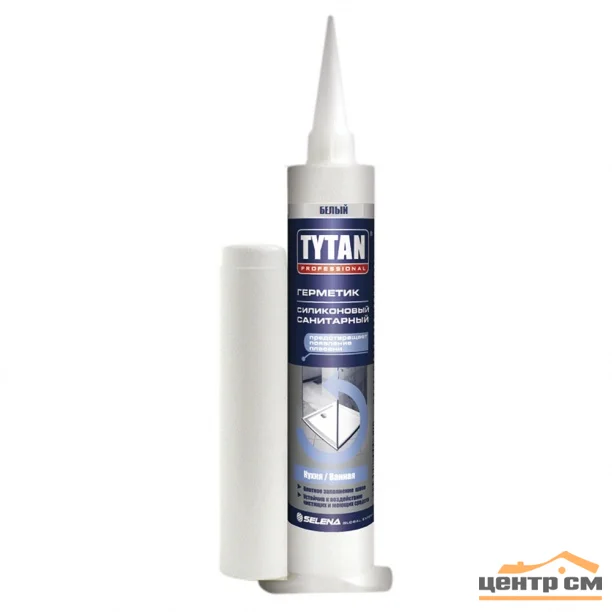 Герметик силиконовый санитарный бесцветный TYTAN Professional 80мл