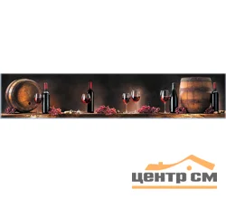 Панель-фартук АВС УФ-печать лак Гурман1 Красное вино 2000*600*1,5мм Оптион