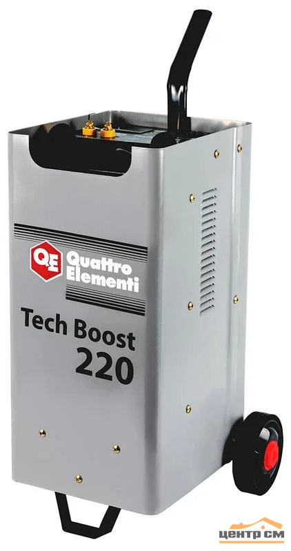 Пуско-зарядное устройство QUATTRO ELEMENTI Tech Boost 220 ( 12 / 24 Вольт, заряд до 30А, пуск до 200 А, 15кг)