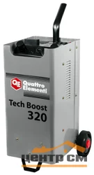 Пуско-зарядное устройство QUATTRO ELEMENTI Tech Boost 320 ( 12 / 24 Вольт, заряд до 45А, пуск до 300 А, 16кг)