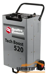 Пуско-зарядное устройство QUATTRO ELEMENTI Tech Boost 520 ( 12 / 24 Вольт, заряд до 75А, пуск до 450 А, таймер, 26 кг)
