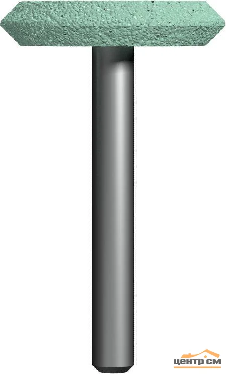 Шарошка абразивная карбид кремния, дисковая 32х6 мм, хвост 6 мм, блистер, ПРАКТИКА