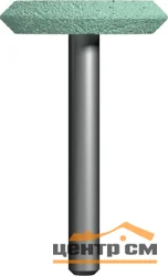 Шарошка абразивная карбид кремния, дисковая 32х6 мм, хвост 6 мм, блистер, ПРАКТИКА
