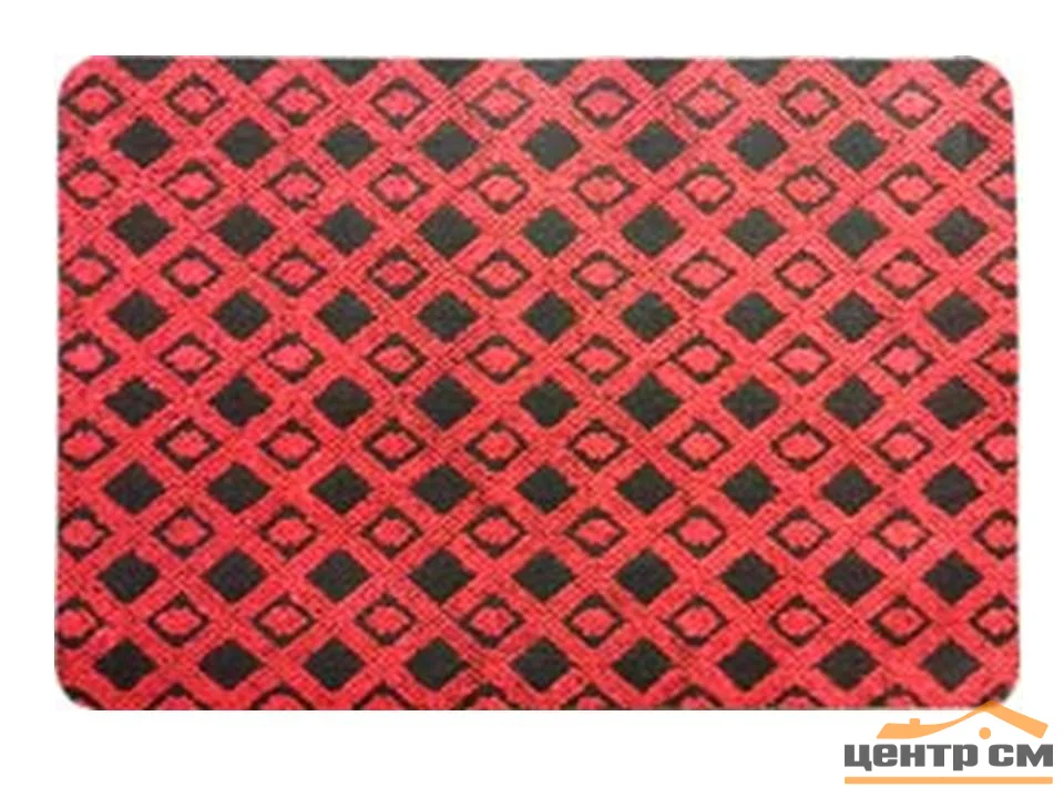 Коврик "Fusion" 50х80 см, красный/черный, SunStep