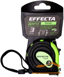 Рулетка 3м*19мм EFFECTA Basic, с магнитом