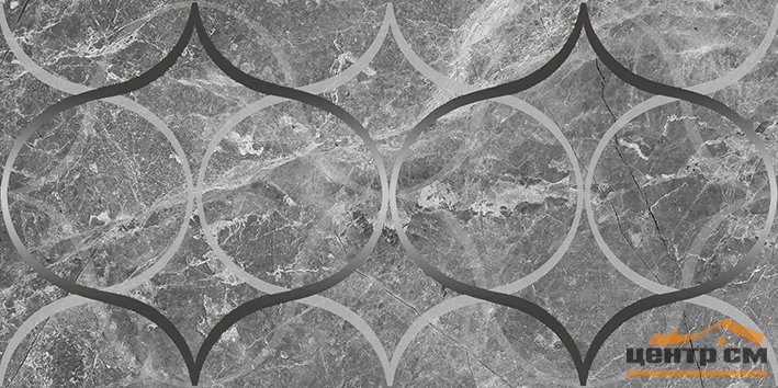 Плитка LAPARET Crystal Resonanse Декор серый 30х60