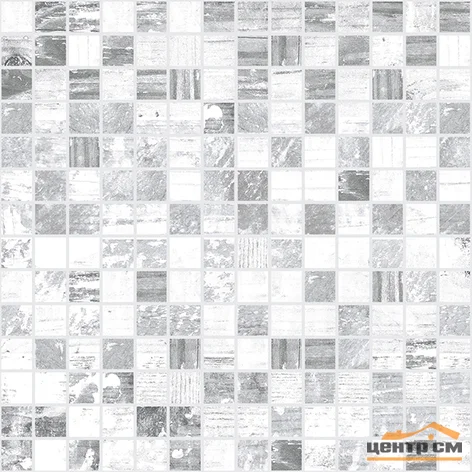 Плитка LAPARET Extra Мозаика серый+белый 30х30
