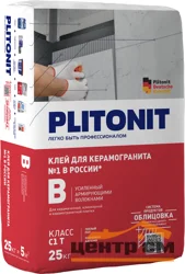Клей плиточный PLITONIT B усиленный арм.волокнами 25 кг