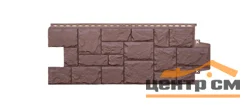 Панель цокольная Grandline Крупный камень, коричневый 982*0,383 м (S=0.376м2)