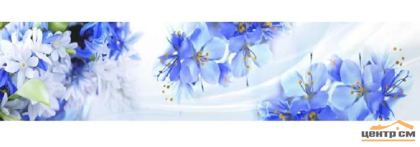 Панель-фартук АВС УФ-печать лак Цветы40 Нежные цветы 2000*600*1,5мм Оптион