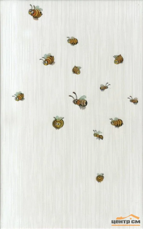 Плитка PiezaRosa FIORI 9/1 "Пчелки" декор 25x40 арт.347009/1