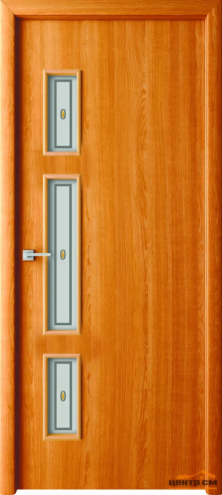 Дверь ВДК Портер казахский миланский орех стекло фьюзинг 60х200, МДФ