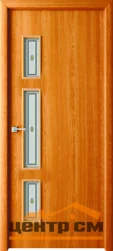 Дверь ВДК Портер казахский миланский орех стекло фьюзинг 80х200, МДФ
