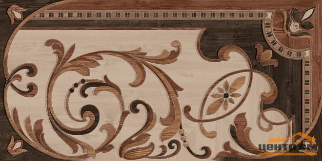Керамогранит KERAMA MARAZZI Гранд Вуд декорированный правый обрезной 80х160х11 арт.DD570800R