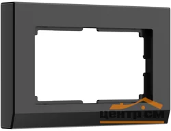 Рамка для двойной розетки Werkel Stark, черная WL04-Frame-01-DBL-black , W0081808