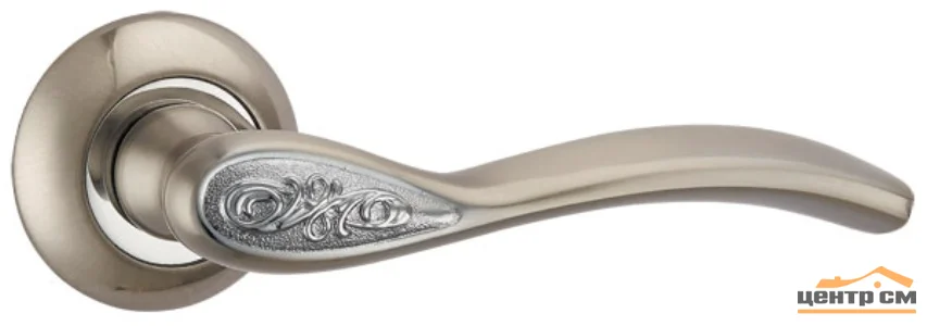 Ручка дверная PUNTO RUMBA TL SN/CP-3 матовый никель/хром