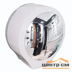 Диспенсер для туалетной бумаги Gfmark барабан Премиум, пластиковый, белый с зеркалом и ключем, арт.918